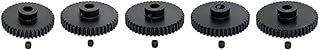 KingVal Replacement 5PCS M1 8mm 43T 44T 45T 46T 47T Steel Pinion Motor Gear Compatible with 1/5 RC Car Brushed Brushless Motor