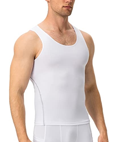 Queerier Men's Compression Tank Top, Sleeveless Athletic Base Layer Cool Undershirts Muscle Gym Tank Tops3