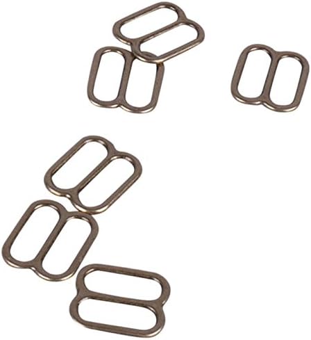 Porcelynne Antiqued Gold Metal Alloy Replacement Bra Strap Slide - 3/8" (10mm) Opening - 100 Pieces