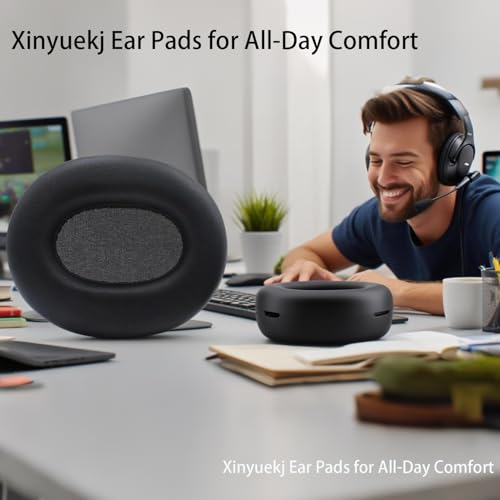 Repuestos de almohadillas para audífonos Edifier W820NB - Negro | Mejora comodidad, durabilidad y aislamiento de sonido miniatura 6