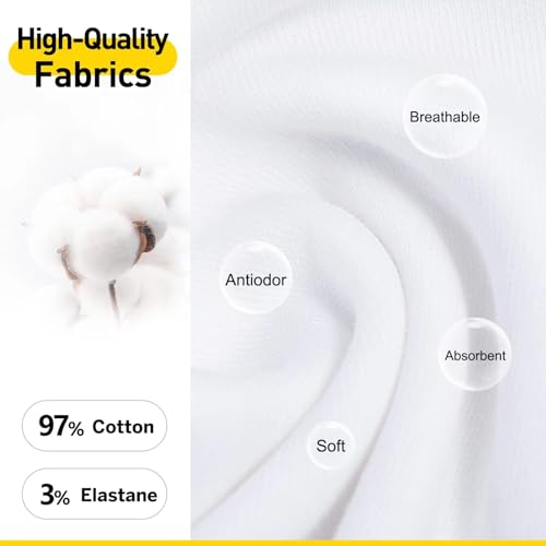 TUUHAW Sneaker Socken Damen 39-42 Weiß Kurz Füsslinge Damen 39-42 Sportsocken Herren Weiss Sneakersocken Sportsocken Laufsocken Unsichtbare Damensocken
