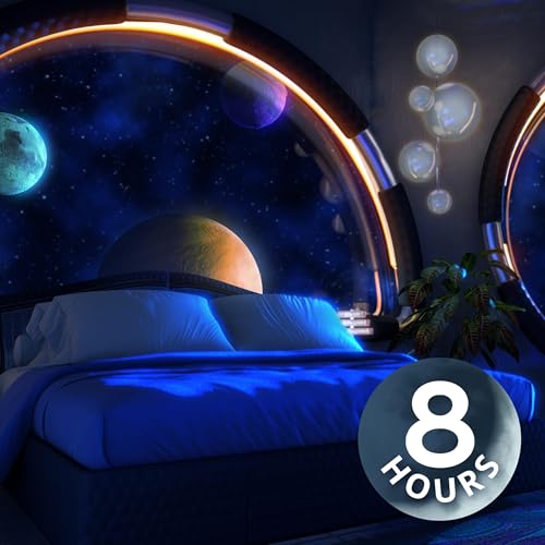 Cosmic White Noise for Sleep in Luxury Spaceship Bedroom | 8 Hours Titelbild