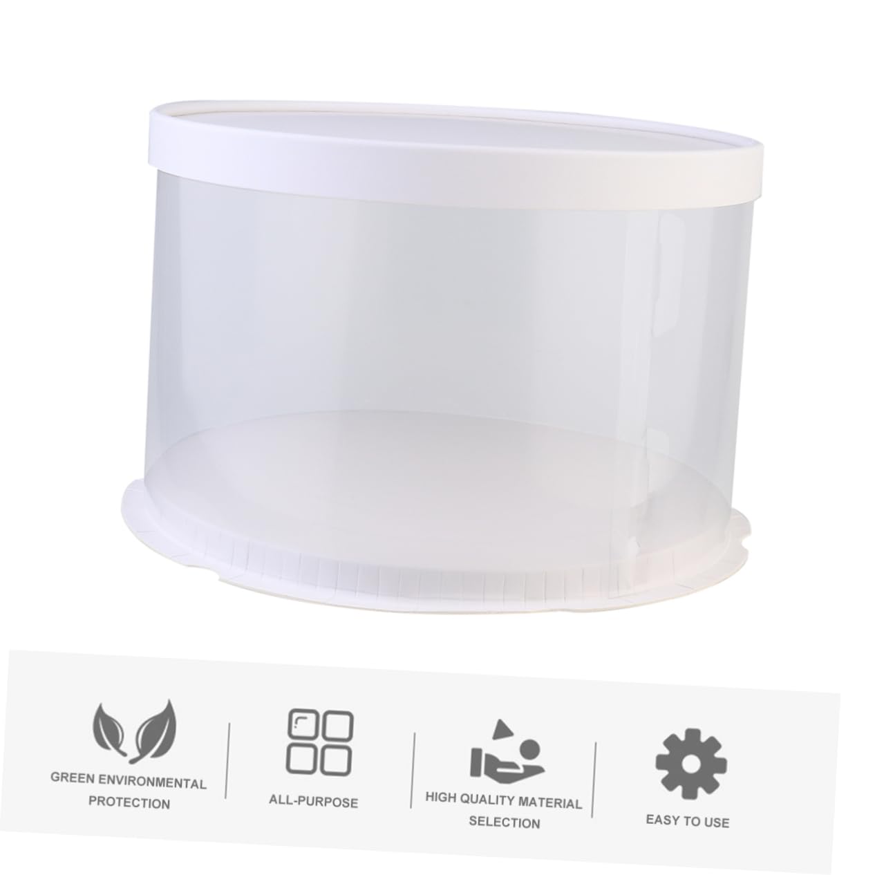 PRETYZOOM 3pcs Boxes Transparent Bakery Present Box Plastic Cake Carrier for Weddings Parties Special Occasions Includes Boxes for Cake Transport and Presentation