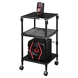 Bauhutte(バウヒュッテ) 昇降式 スピーカースタンド BHS-400SP-BK ブラック 40×40×75~105cm