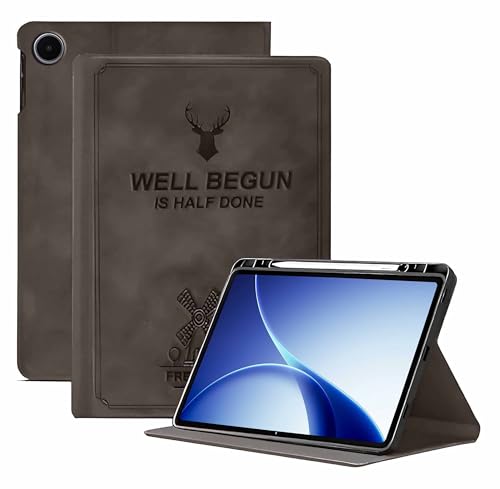 Image of ProElite Case Cover for Oppo Pad 5 12.1 inch Case, Deer Flip case Cover for Oppo Pad 5 12.1 inch Case with Pen Holder [Auto Sleep Wake Feature], Coffee