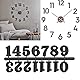 Uhrenziffer Kit,6 Pcs Schwarz Silber Gold DIY Digitaluhr Zahlen für HeimkunstDekoration Digitaluhr Ersatz und Reparaturteile (Arabische Ziffern)