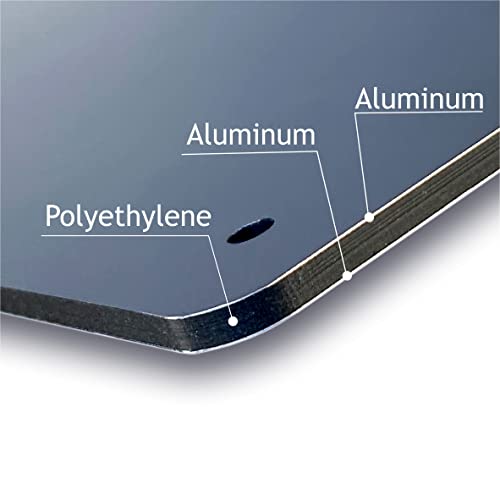 Pubblimania Deutscher Schäferhund ACHTUNG vorsicht vor dem Hund! Aluminium-Verbundschild für den Außen- und Innenbereich, 3 mm stark Cm 20x30
