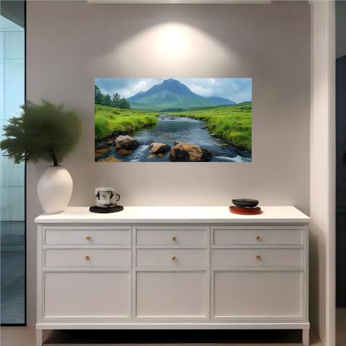 Vinilo autoadhesivo extraíble paisaje de arroyos mural impermeable de 100x70 cm 3