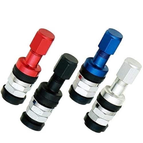 KYO-EI エアーバルブ アルミバルブ 4個 KYO-EI ブラック チューブレスタイヤ ゴムバルブ