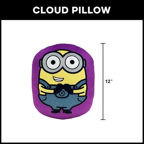 Image of Northwest Despicable Me 4 Bello Pick Me Cloud Pillow 12 inch - Minions Plush Stuffed Toy for Kids & Adults, Cartoon Character Throw Pillow, Bedroom Decor, Gift for Fans
