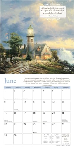 Thomas Kinkade Lightposts for Living 2025 Wall Calendar - Image 4