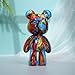Coniuty Resin Bear Statue Decor for Home, Animal Sculpture Ornament for Indoor Room (Type D)