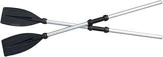 Frunimall Kayak Paddle Oars, Boat Oars Aluminum Paddle Detachable Oar 50-81 Inch for Inflatable Boat Kayak Canoe Oars Boat