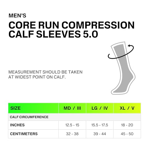 CEP Core Run Manchons de compression pour mollet 5.0, Noir, Homme, III – vue 5