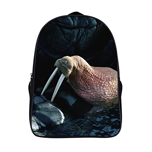 Sac à dos d'école confortable contre le mal de dos cartable morse 3D