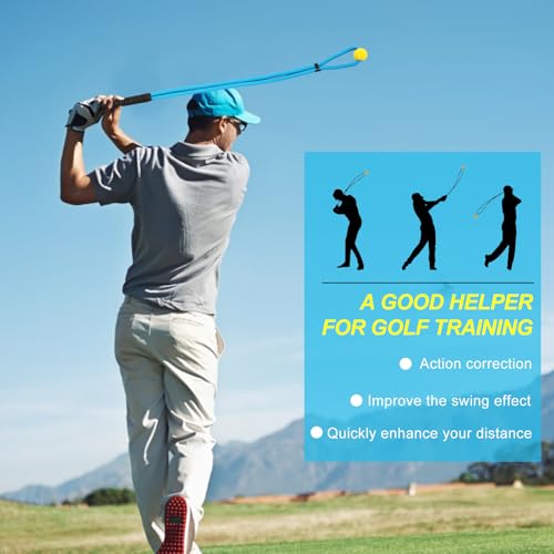 Xanadued Golf Swing Training Rope, Golf Swing Rope, Golf Rope Swing Training Aid, Rope Trainer for Golf, Golf Swing Speed Trainer for Beginners
