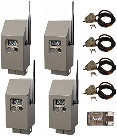 Cuddeback CuddeSafe Security Box for J-Series Trail Cameras with Master Lock Cable Lock Kit (4-Pack) Bundle (2 Items)