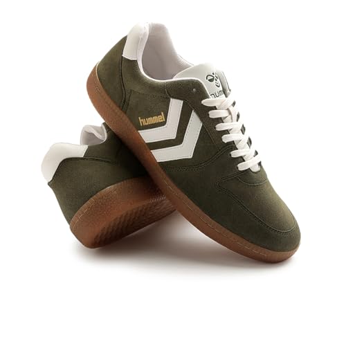 Image of hummel Classic Verve Casual Suede Sneaker for Men Lightweight with Synthetic Suede Enhanced Comfort Cushioned Insole and Slip-Resistance Work and Play Business Casual Shoes
