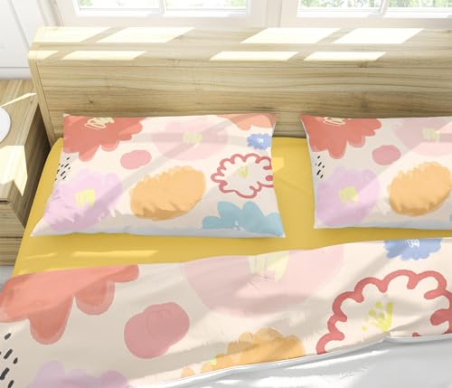 Housse de couette dessin animé floral pour illuminer la chambre - 5