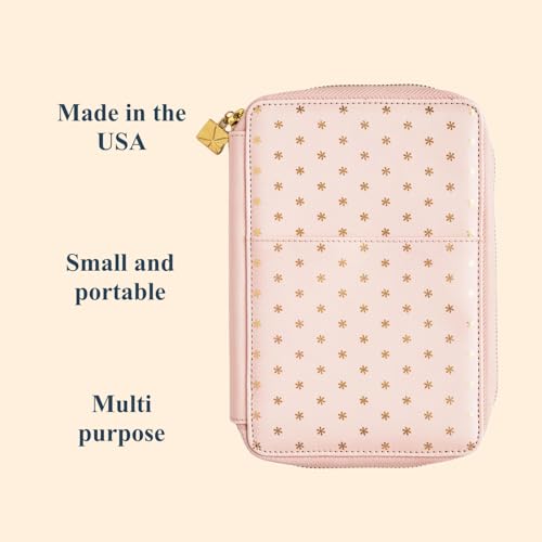 Ultimate Planny Pack - Planner Accessory Pouch. Inside Pockets and Extended Metal Zipper. Elastic Band to Secure Around Planner. Vegan Leather Organizer by Erin Condren