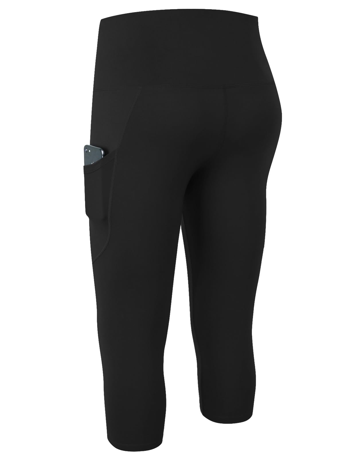 FLYILY Leggings da Donna per Yoga Corsa Allenamento Controllo Pancia Pantaloni 3/4 Fitness Pantaloni da Sportivi