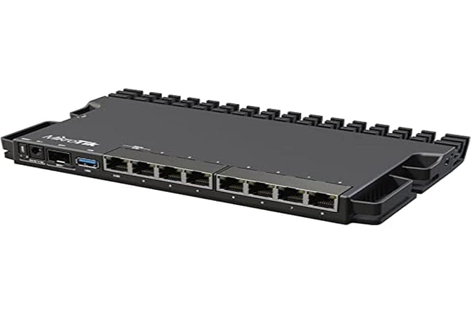 Mikrotik Rb5009Ug+S+in | Heavy-Duty Home Lab Router with USB 3.0, 1G and 2.5G Ethernet and A 10G Sfp+ Cage - Single Band