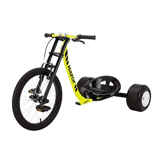 Razor DXT Drift Trike Yellow, One Size