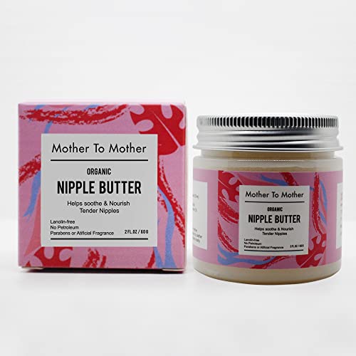 Organic Nipple Butter Breastfeeding Cream by Mother To Mother | Lanolin-Free, Safe for Nursing & Dry Skin, Non-GMO Project Verified, 2 FL oz, White, 2 Ounce - Image 3