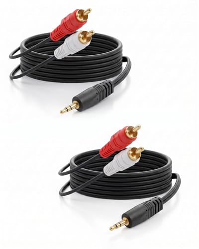 RIIEYOCA Câble audio 3.5mm à 2 RCA, 3M