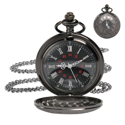 OFFCUP Reloj de Bolsillo Vintage con Cadena, Relojes de...