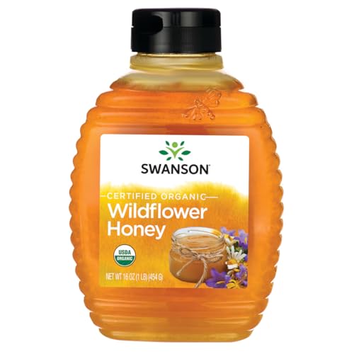 Miel Cruda Orgánica de Flores Silvestres Swanson 454 g