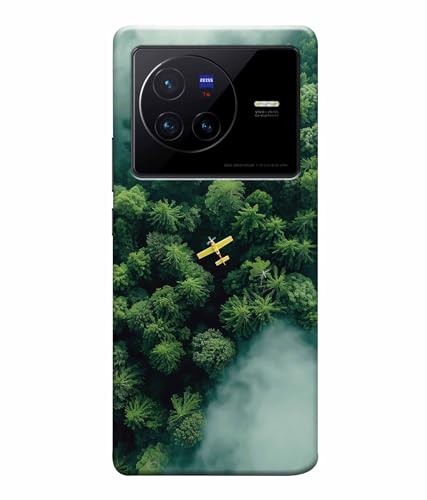 Image of Aeroplane Travel World Printed Hard Back Case Cover & Compatible for Vivo X80 5G | V2183A | V2144 (Multicolor) - D1805