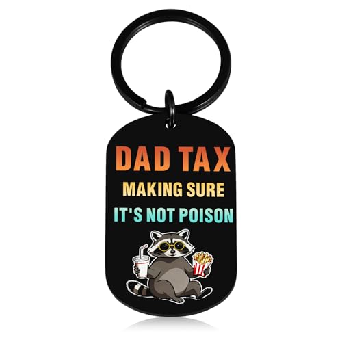 Funny Dad Tax Keychain Valentines Gifts from Daughter Son Gifts