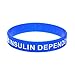 BANATU Adjustable Silicone Bracelet Type 1 Diabetic Medical Alert Silicone Wristbands 4 Colors for All Ages