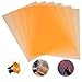 Hemobllo 6pcs Orange PVC Light Gel Filters for Photography Film Video Education Lighting Effects Stage - Dyslexia Aid Color Correction 11.69 X 8.26 Inches