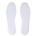 Happystep Terry Cloth Shoe Inserts - Washable Shoe Insoles & Sockless Shoe Liners for Women - Sweat Absorbing Cotton Barefoot Inner Soles, Zero Drop (2 Pairs, White, Women's Size 8)