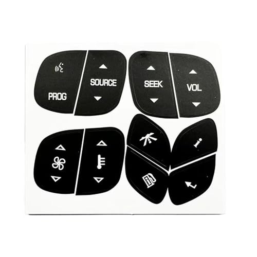 Autocollants bouton volant Chevrolet Tahoe 2003-2006 kit de réparation noir pour habitacle