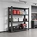 Notmise Metal Garage Shelving Unit, Heavy Duty Adjustable Storage Shelves, Steel Shelving, 3000 lbs Capacity Shelves for Heavy Tools and Equipment, 5 Tier, 39.4