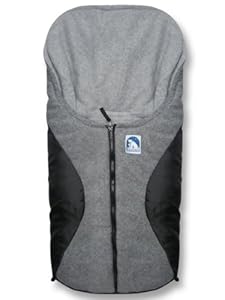 Heitmann Eisbärchen Fußsack Babyschale, Design:schwarz/grau GS
