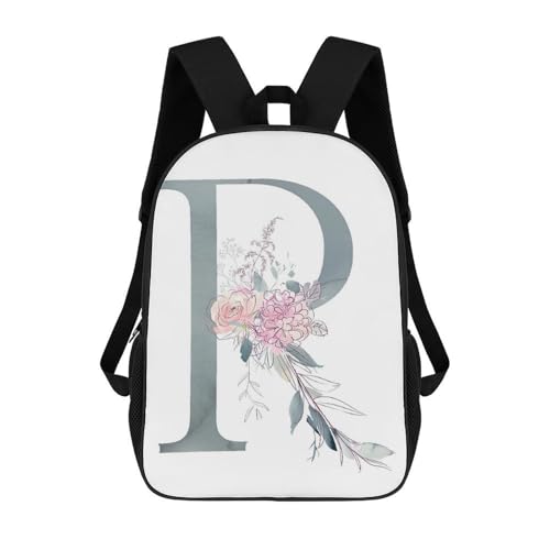 Letters with stitch Backpack Embellished Backpack with Unique Letter Design