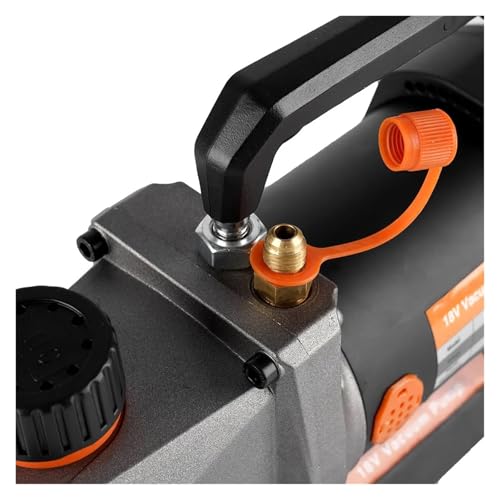 Bomba de vacío para refrigerante 5PA, entrada de aire 1/4", para refrigeración y aire acondicionado automotriz y doméstico, 1/2 HP, para uso con batería de 18 V y bricolaje miniatura 2