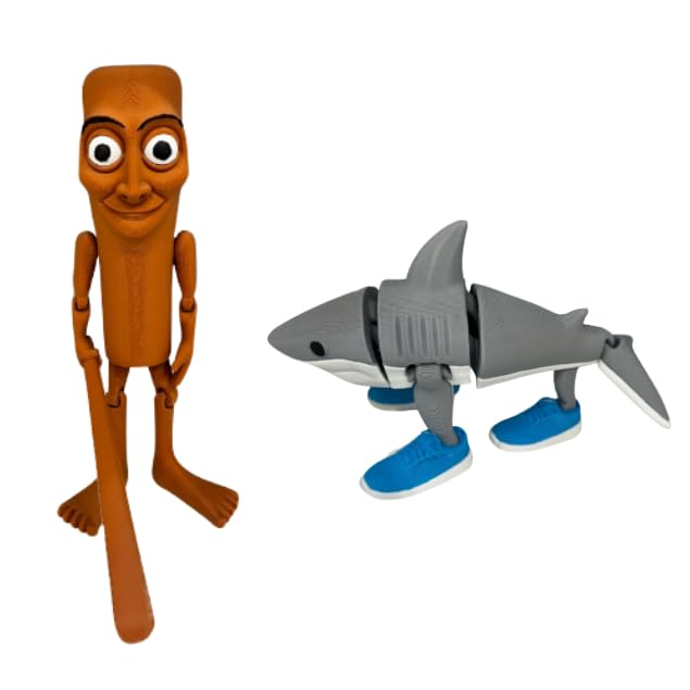 GNHG Figurine Tung Tung Sahur – Tralalero Tralala – Impression 3D – Collection Décoration