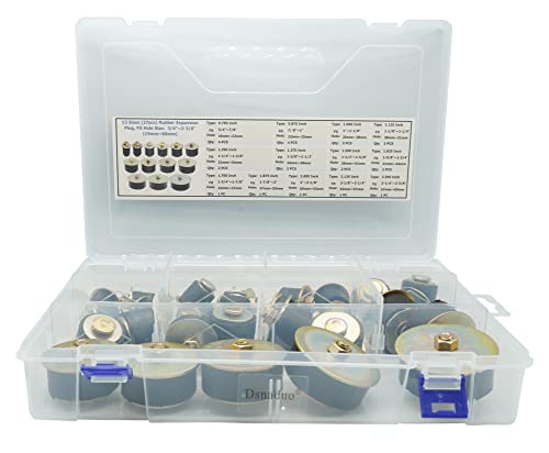 Dsnaduo 13 Sizes (27Pcs) Rubber Expansion Plug, Automotive Rubber Freeze Plug Fit Hole Size: 3/4"~2-3/8" (19Mm~60Mm) #TOP21