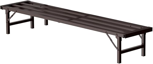 Soporte de metal para plantas, soporte de aluminio inoxidable para macetas para uso en interiores y exteriores, altura ajustable, espacioso y