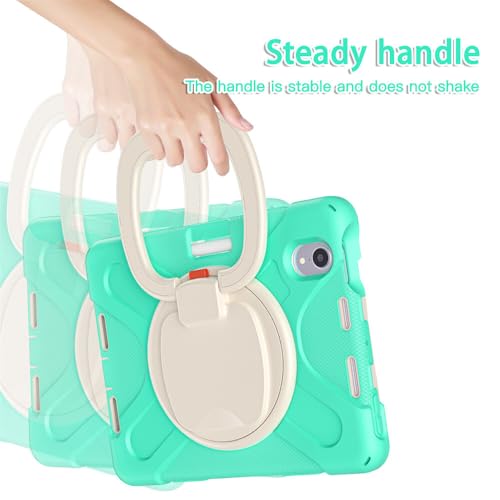 Housse iPad Mini 6th de protection intégrale vert menthe - 4