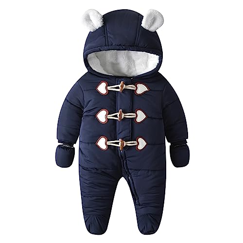 Image of Newborn Baby Girl Snowsuits Infant Toddler Winter Boy Snow Suits Coats Clothes
