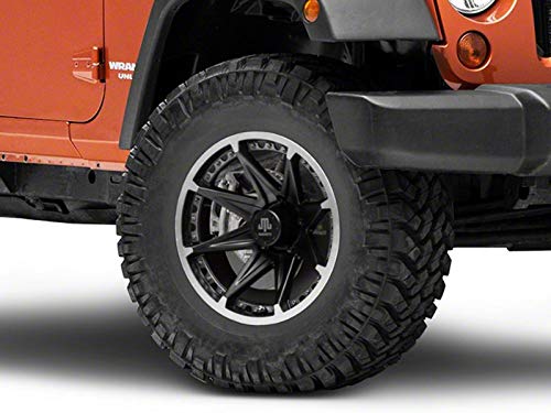 Mammoth Type 88 Black Wheel 17x9 Aggressive Styling Rim Fits Jeep Wrangler JK 2007-2018