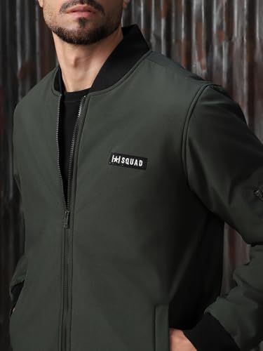 Image of High Star Men Polyester Printed Relaxed Fit Full Sleeves Jackets 18