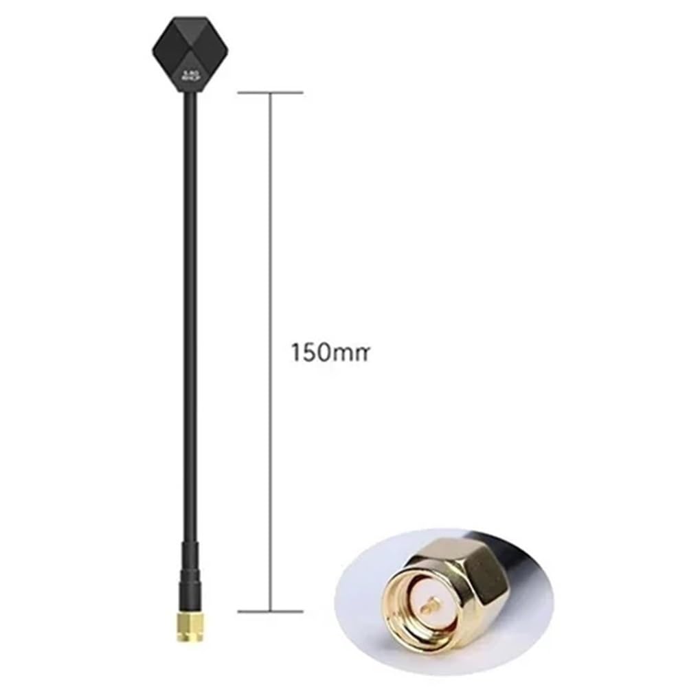 60MM/100MM/150MM A V2 SMA 5,8G 2,4d Antenne LRS Fit for FPV Racing Drone(RHCP SMA 150mm)