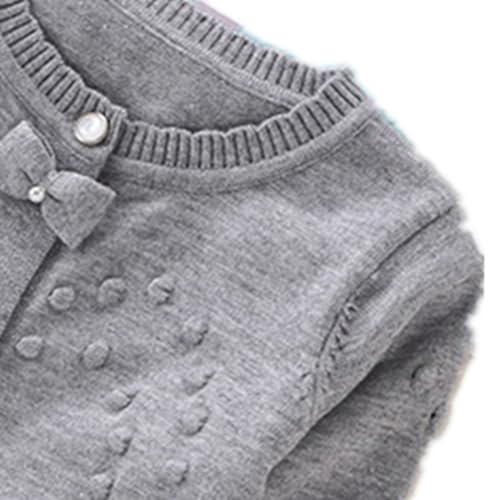 Girls' Cardigans Sweater O-Neck Button Cotton Knit Sweaters for Kids2